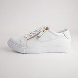 Eg520 White Leather Sneakers