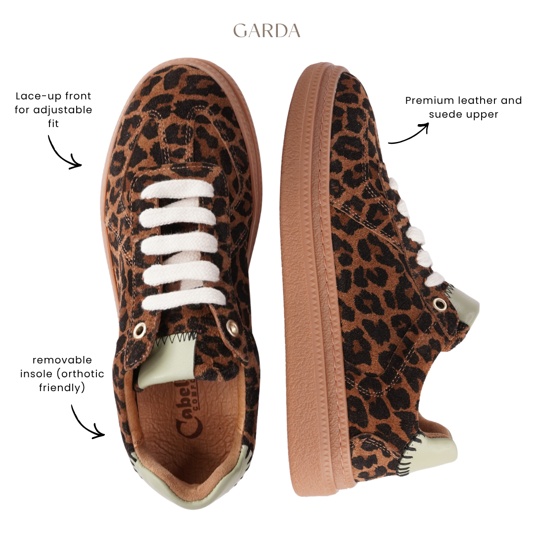 Eslyn Leopard Leather Sneakers
