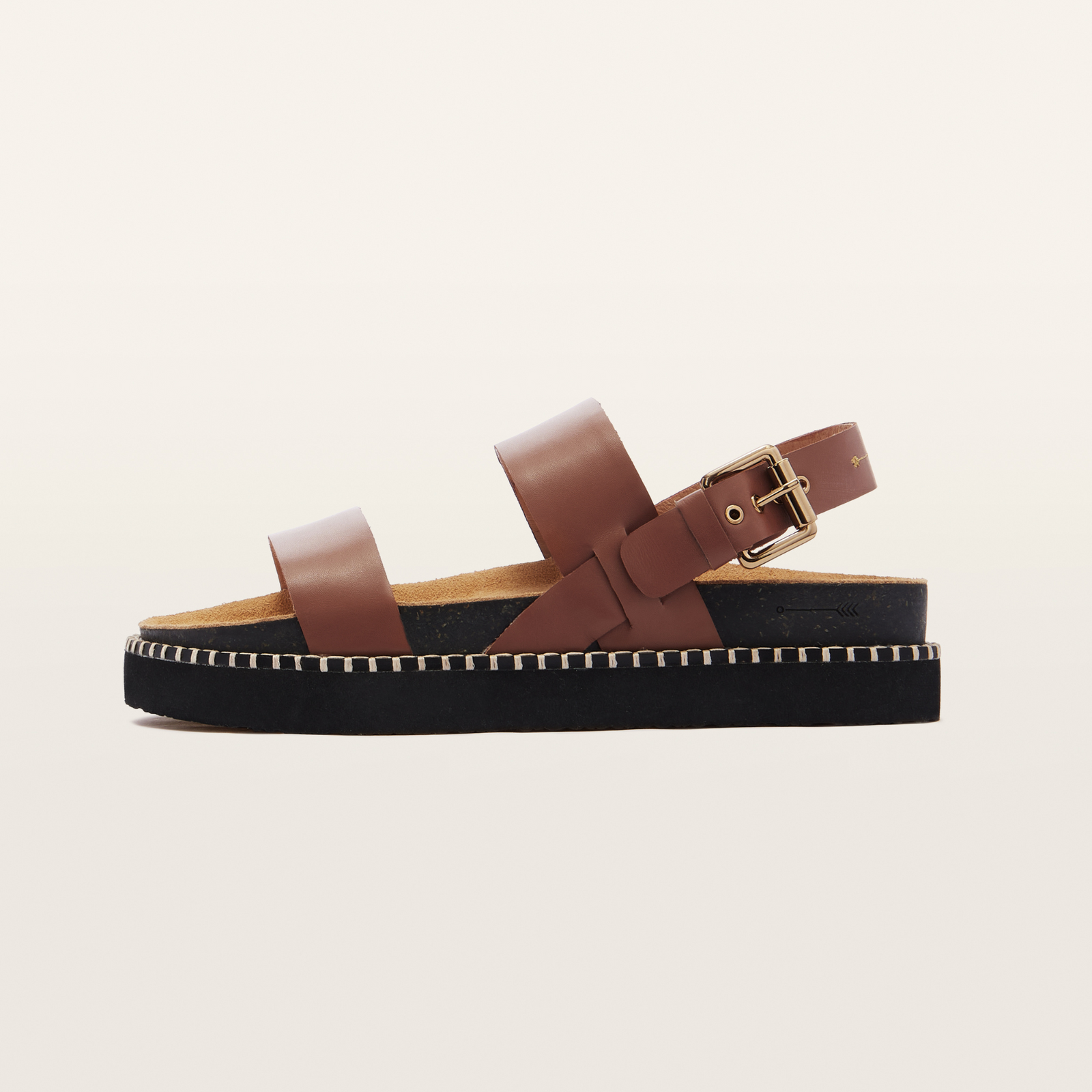 Hunter Rich Tan Leather Sandals