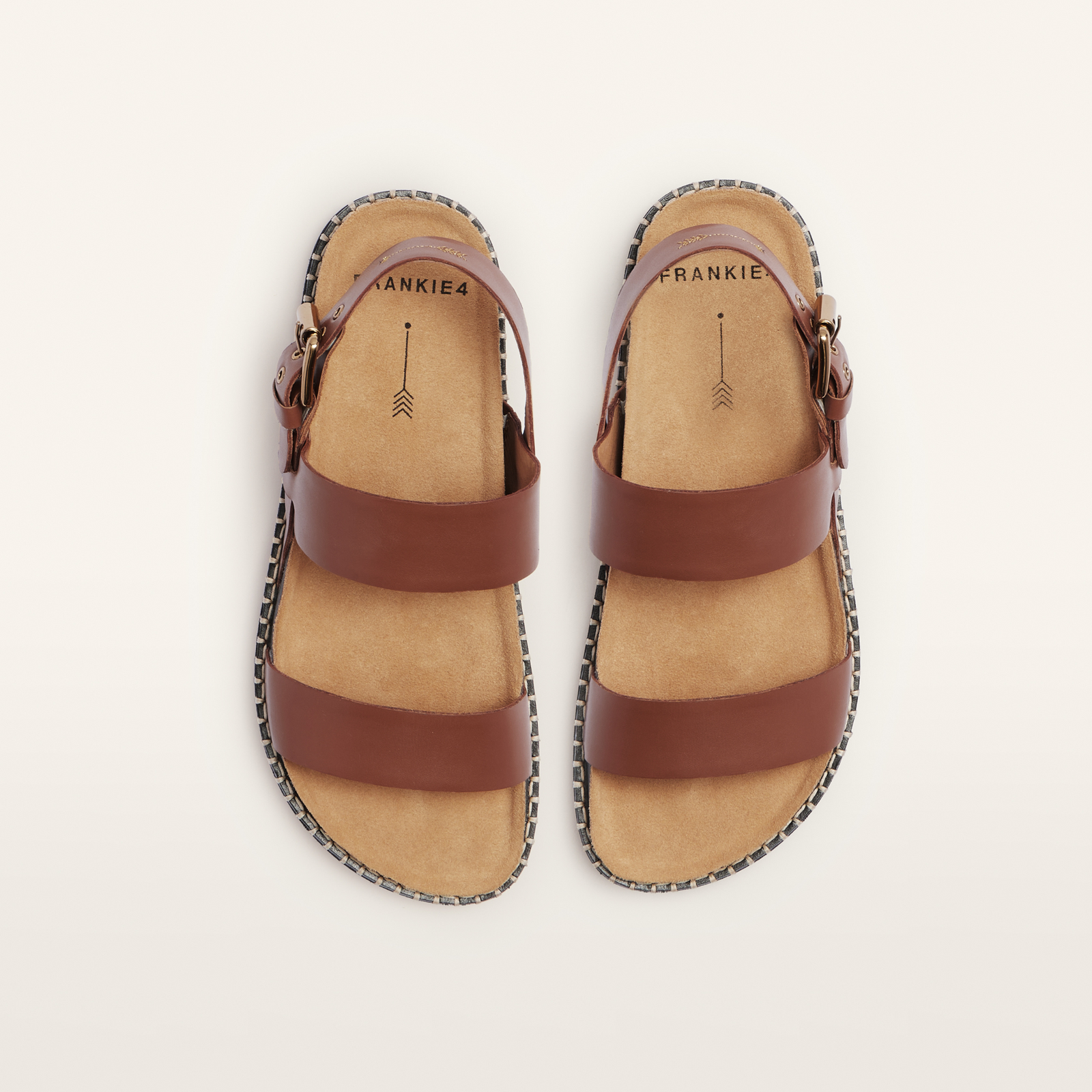 Hunter Rich Tan Leather Sandals