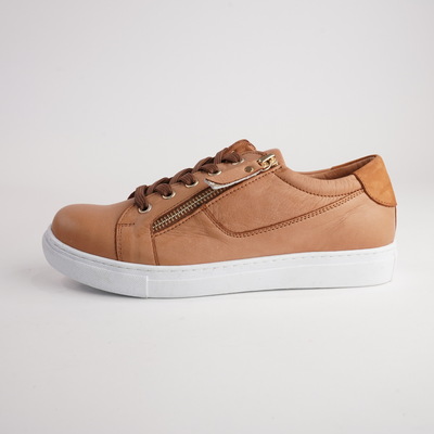 Eg520 Tan Leather Sneakers