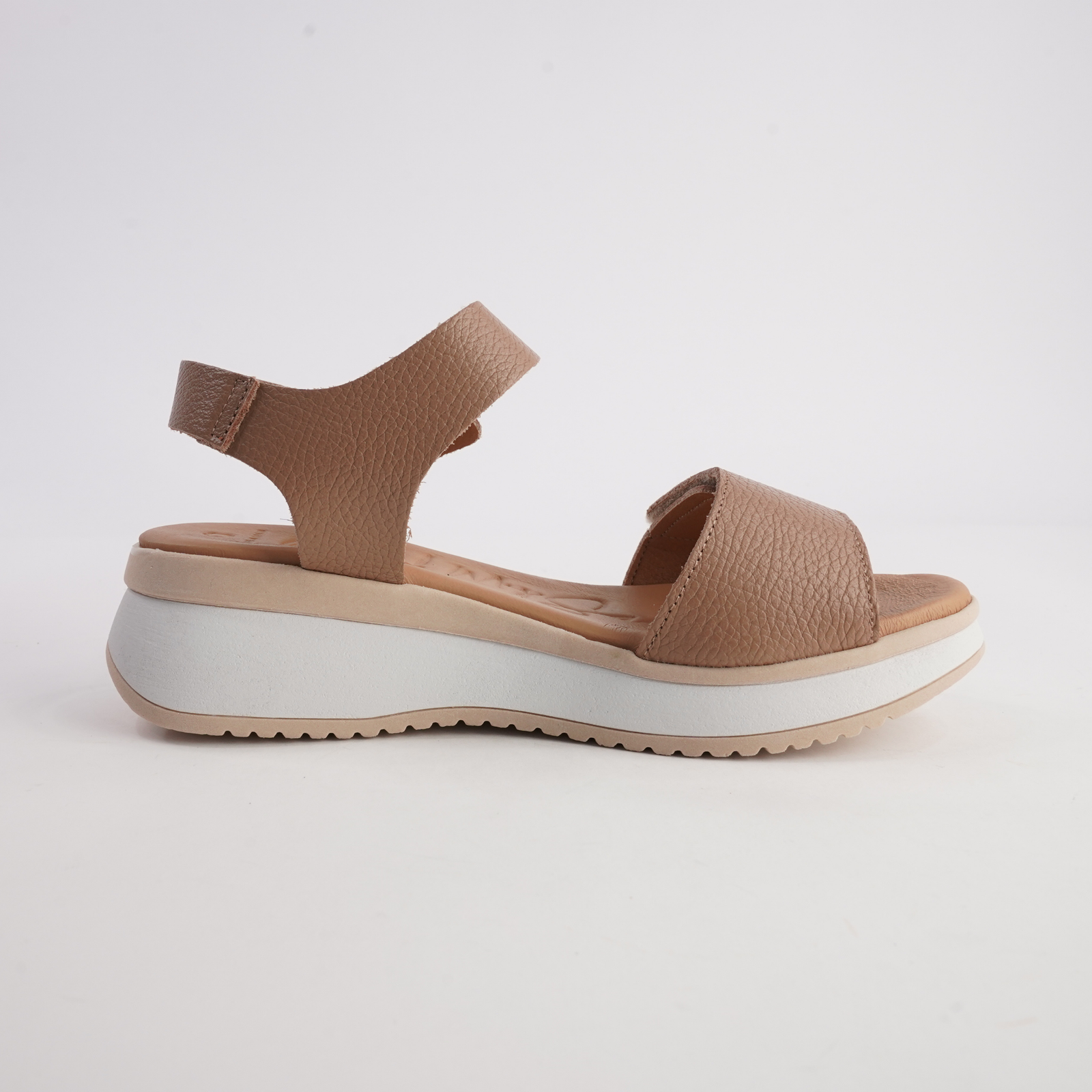 Sabo Taupe Leather Sandals
