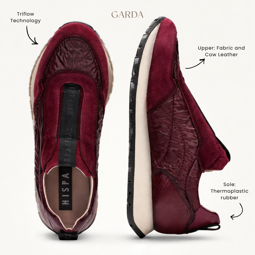 HI254222 Wine Leather Sneakers