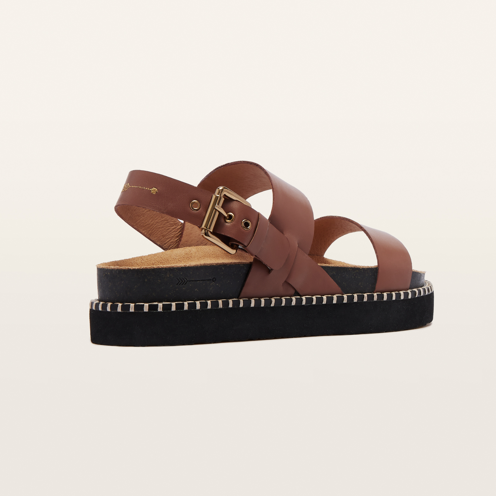 Hunter Rich Tan Leather Sandals