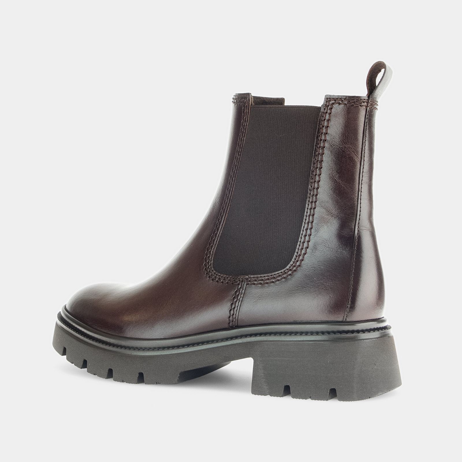 Ezrith Kastanie Leather Ankle Boots