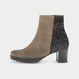 Aurenza Farro/Schwarz Leather Ankle Boots