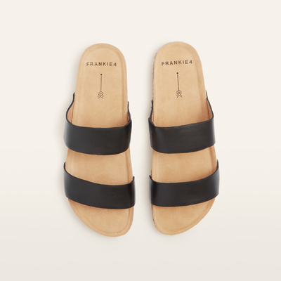 Maria Iii Black Leather Sandals