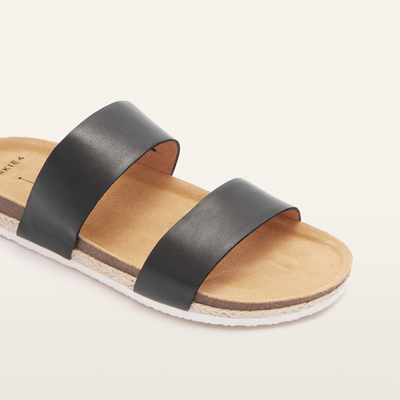 Maria Iii Black Leather Sandals