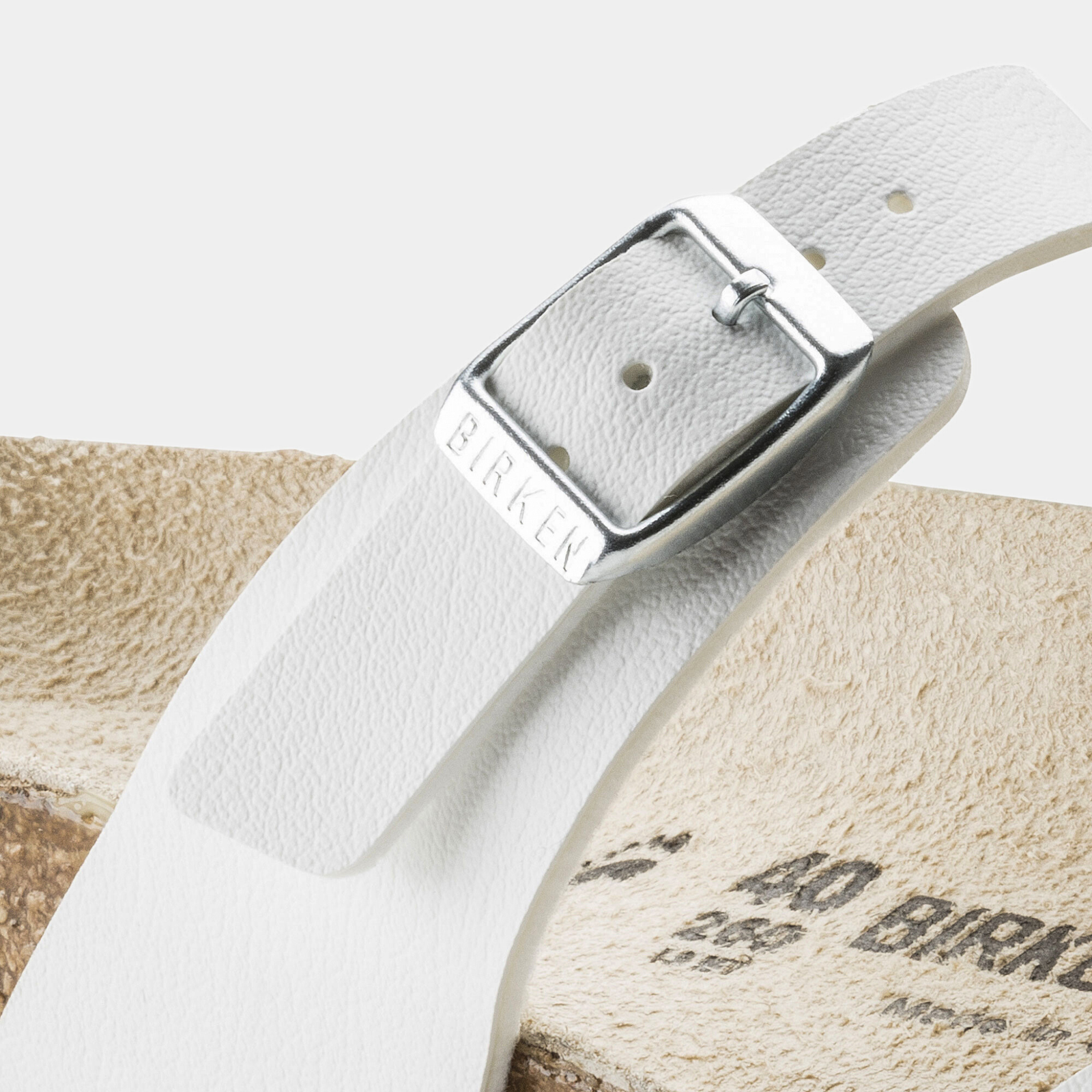 Mayari Birko-flor White Sandals