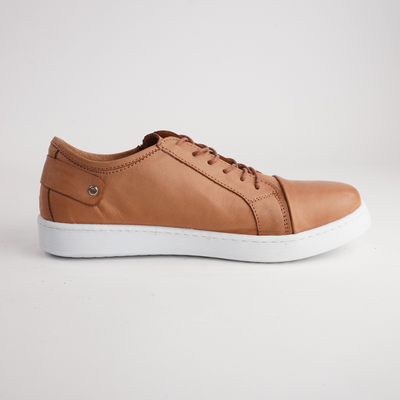 Eg18 Tan Leather Sneakers