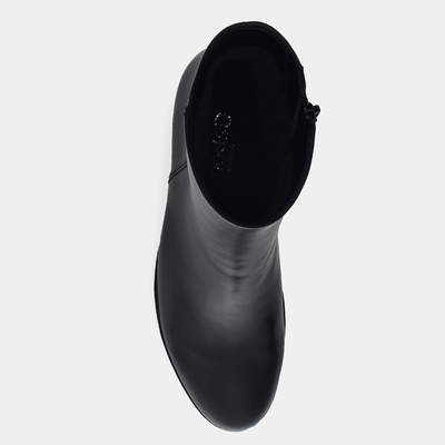 Aurenza Schwarz Leather Ankle Boots