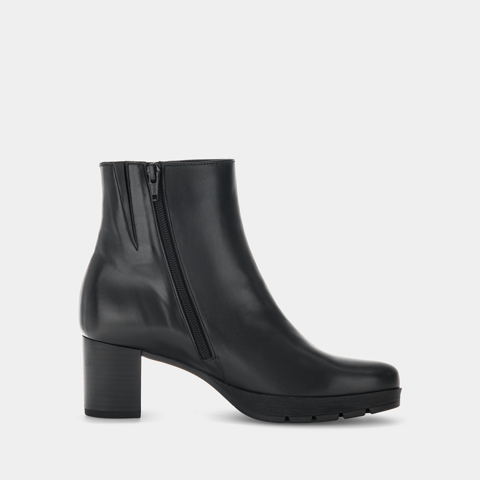 Aurenza Schwarz Leather Ankle Boots