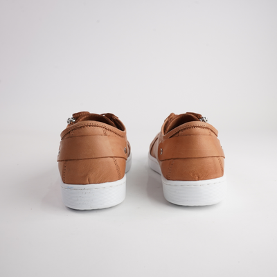 Eg18 Tan Leather Sneakers