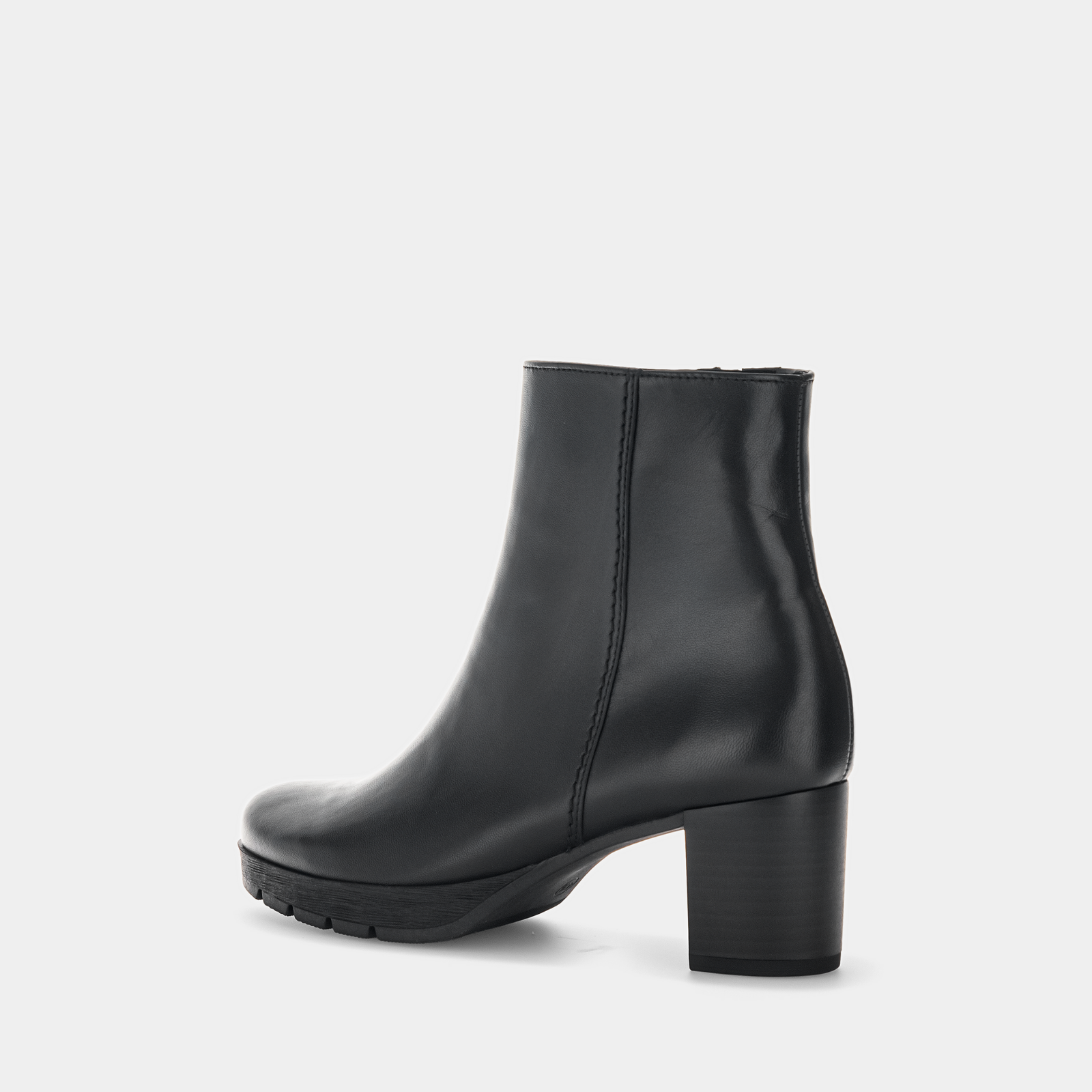 Aurenza Schwarz Leather Ankle Boots