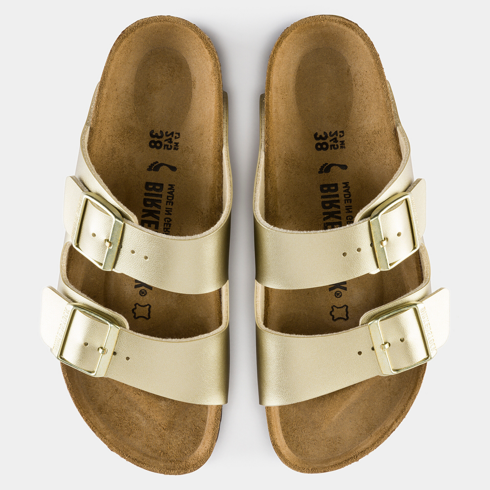 Arizona Birko-Flor Gold Sandals