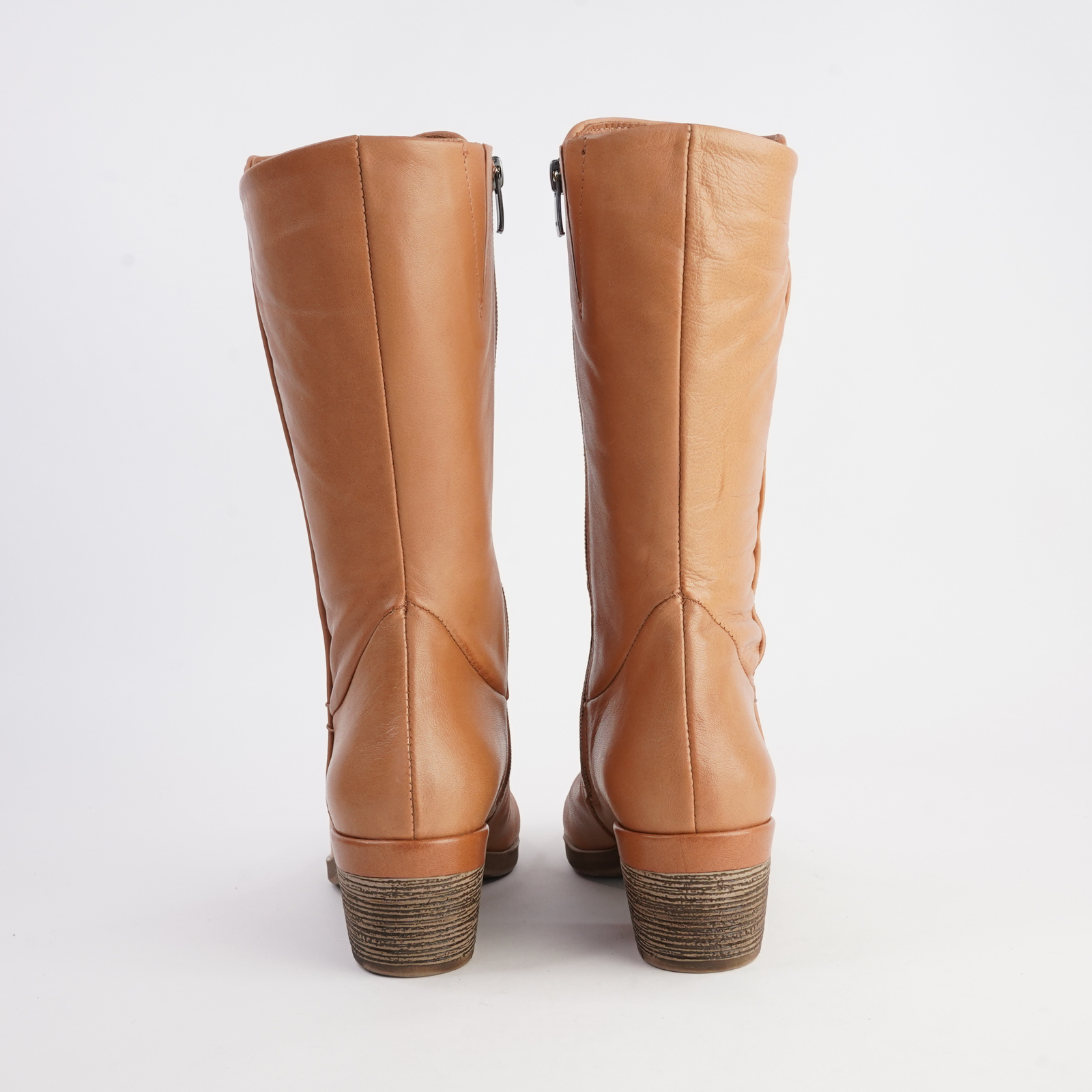 Bristol Tan Leather Calf Boots