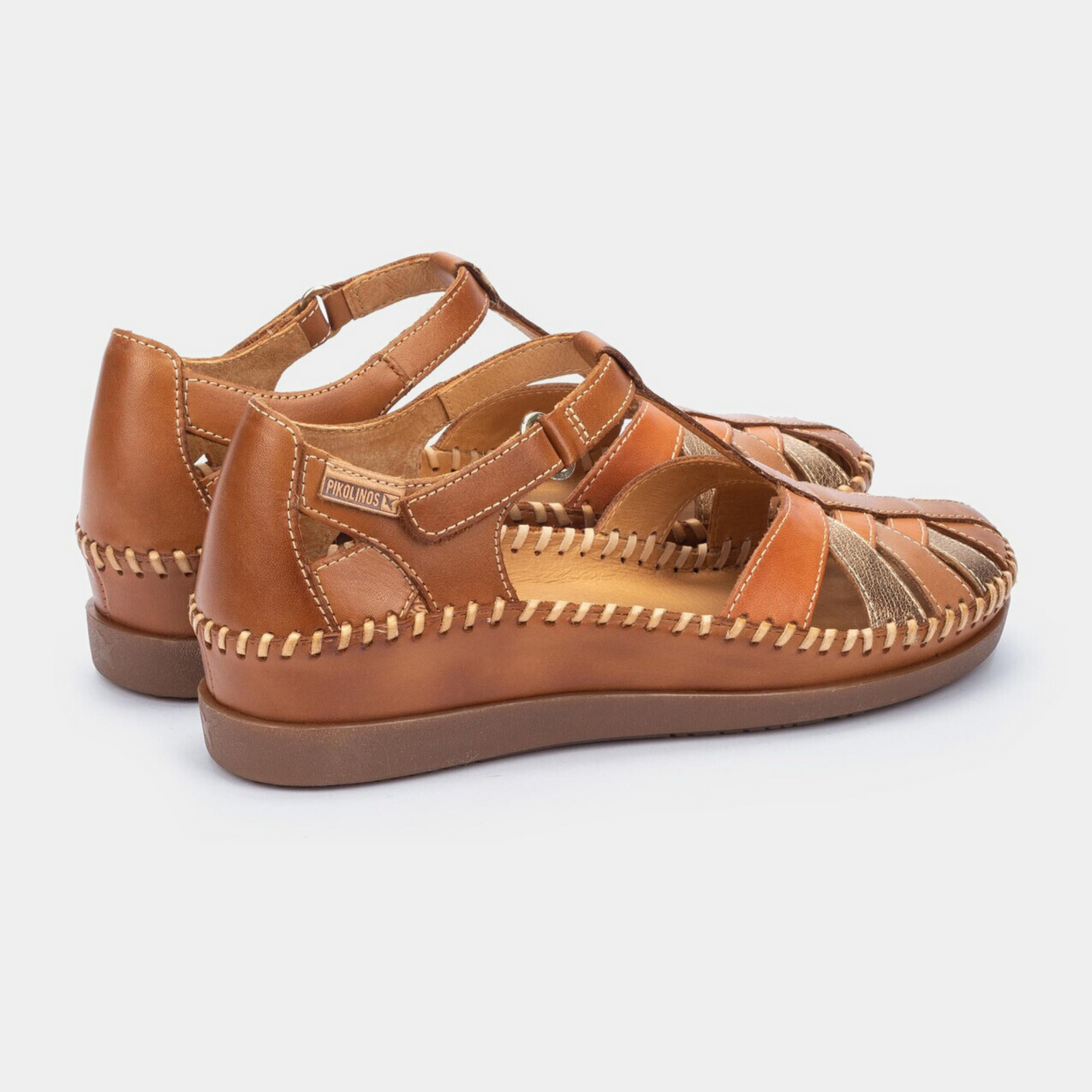 W8k-0705c1 Brandy Leather Sandals