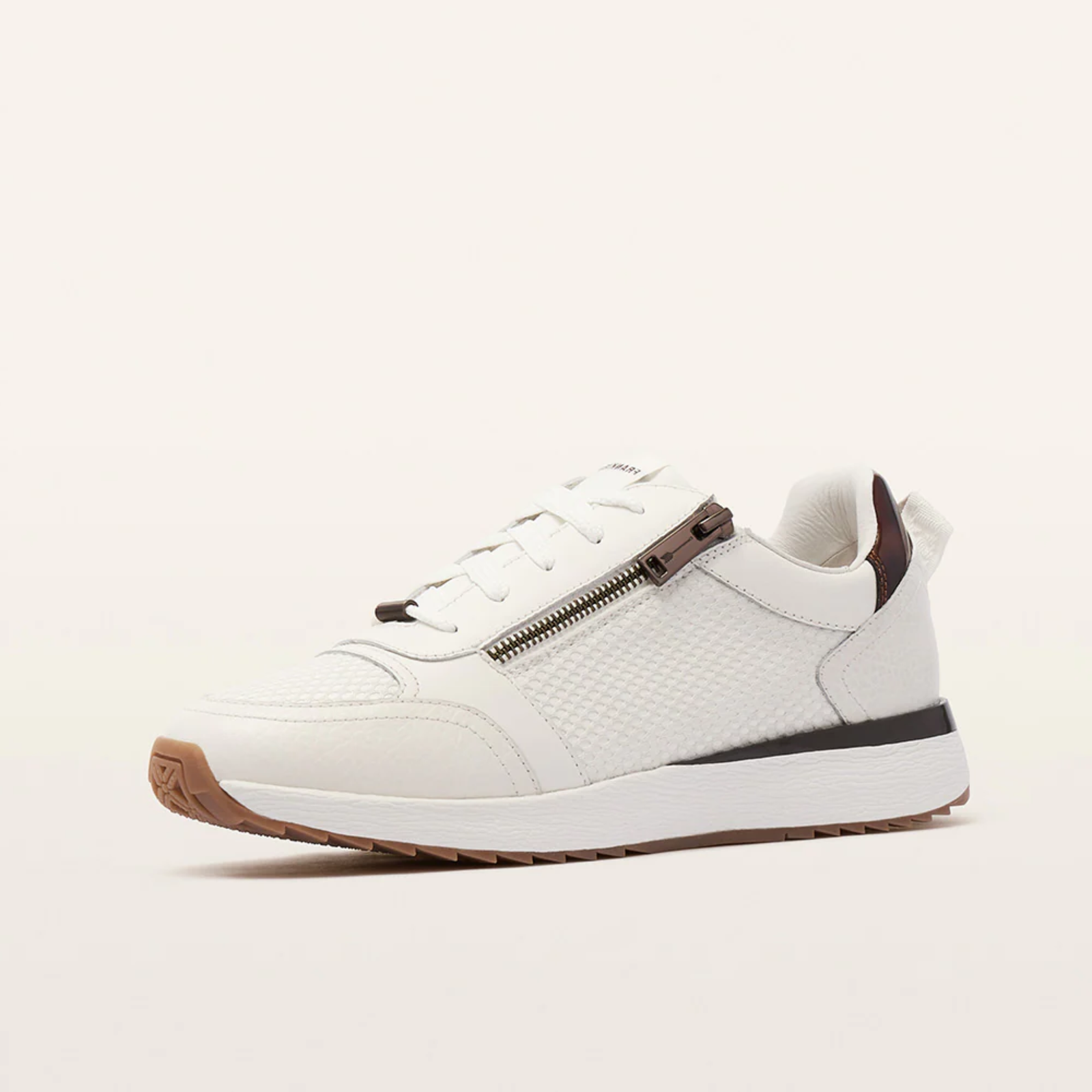 Brooklyn Soft White/ Tortoise Shell Sneakers