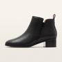Reggie Black Leather Ankle Boots