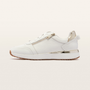 Brooklyn White Gold Leather Sneakers