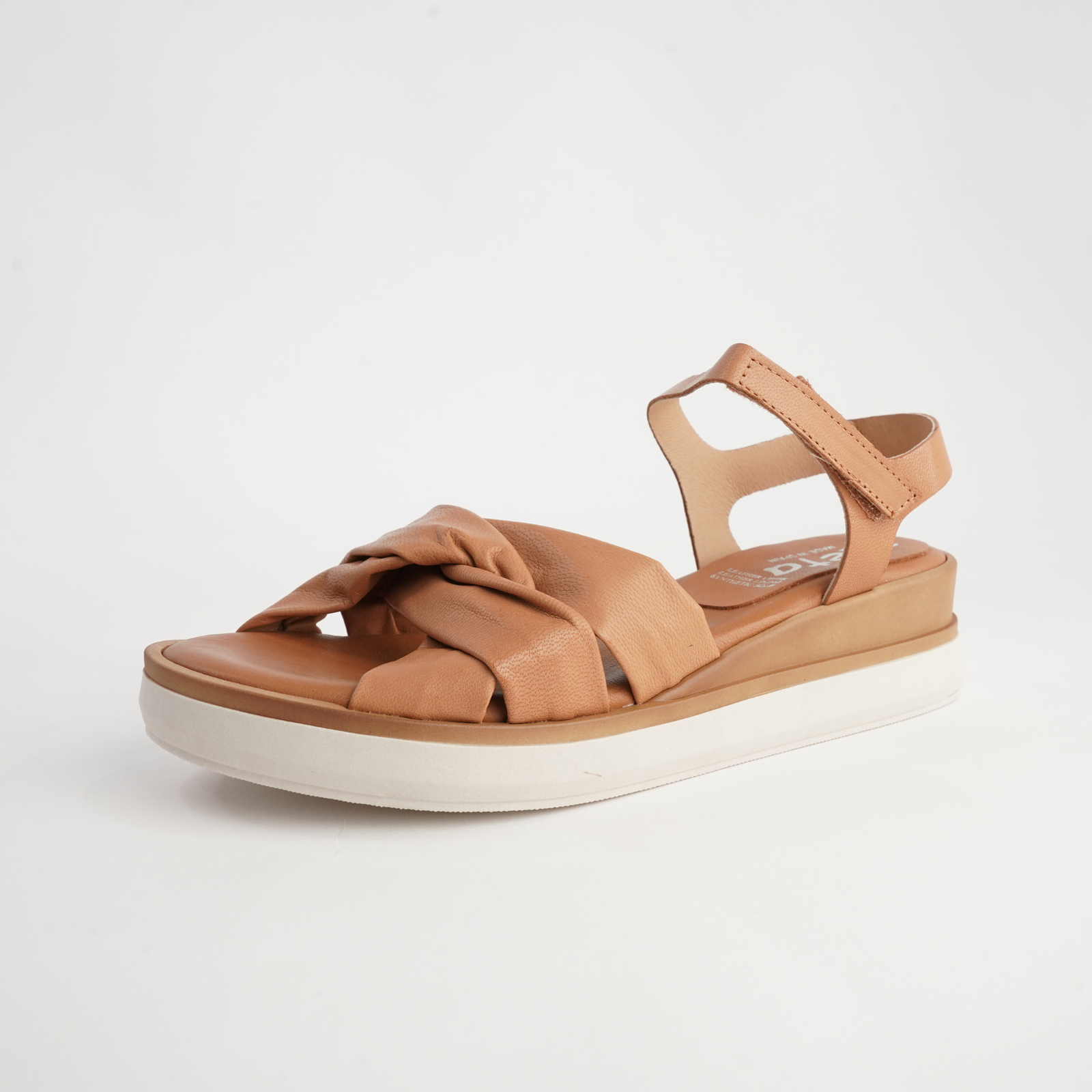 Deliah Caoba Leather Sandals