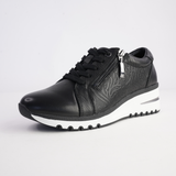 Lovin Black Leather Sneakers