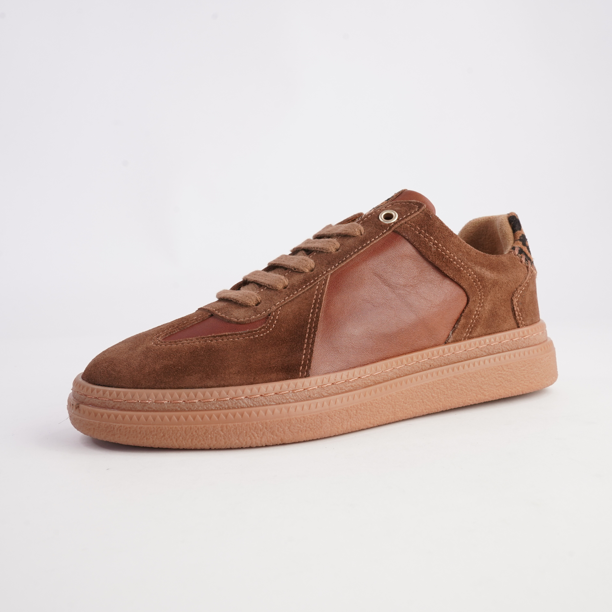 Eslyn Tan Leather Sneakers