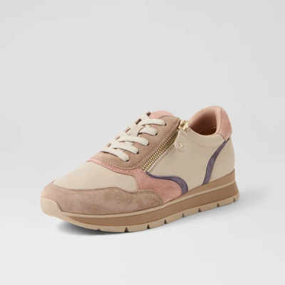Narniea Almond Multi Leather Sneakers