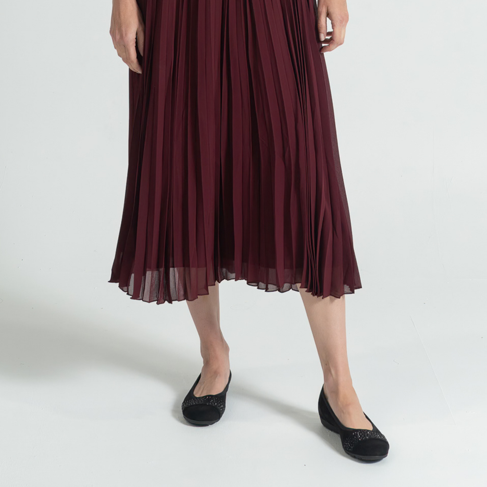 Greta Black Suede Leather Ballet Flats