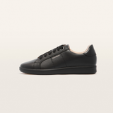 Jackie V Black/ Black Leather Sneakers