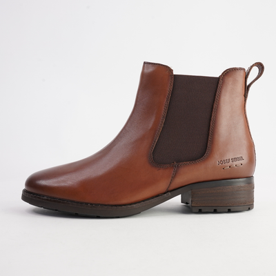 Kate 12 Cognac Leather Ankle Boots