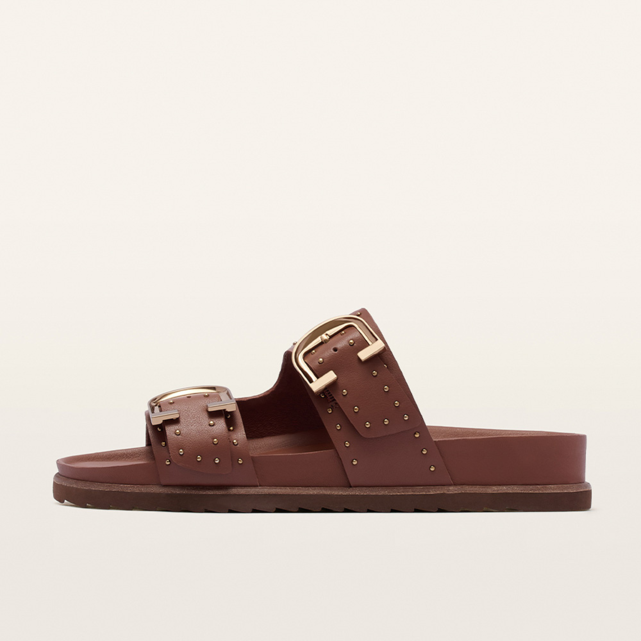 Deon Rich Tan Leather Sandals