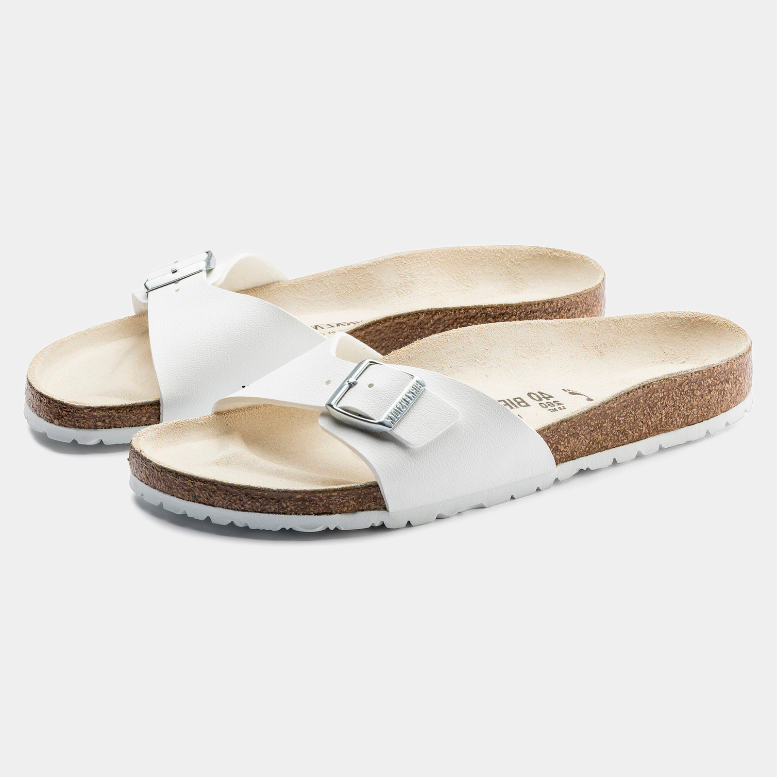 Madrid Birko-flor White Sandals