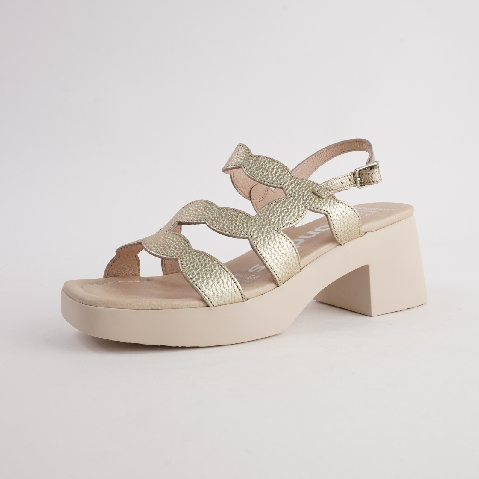 Dawn Platino Leather Heels