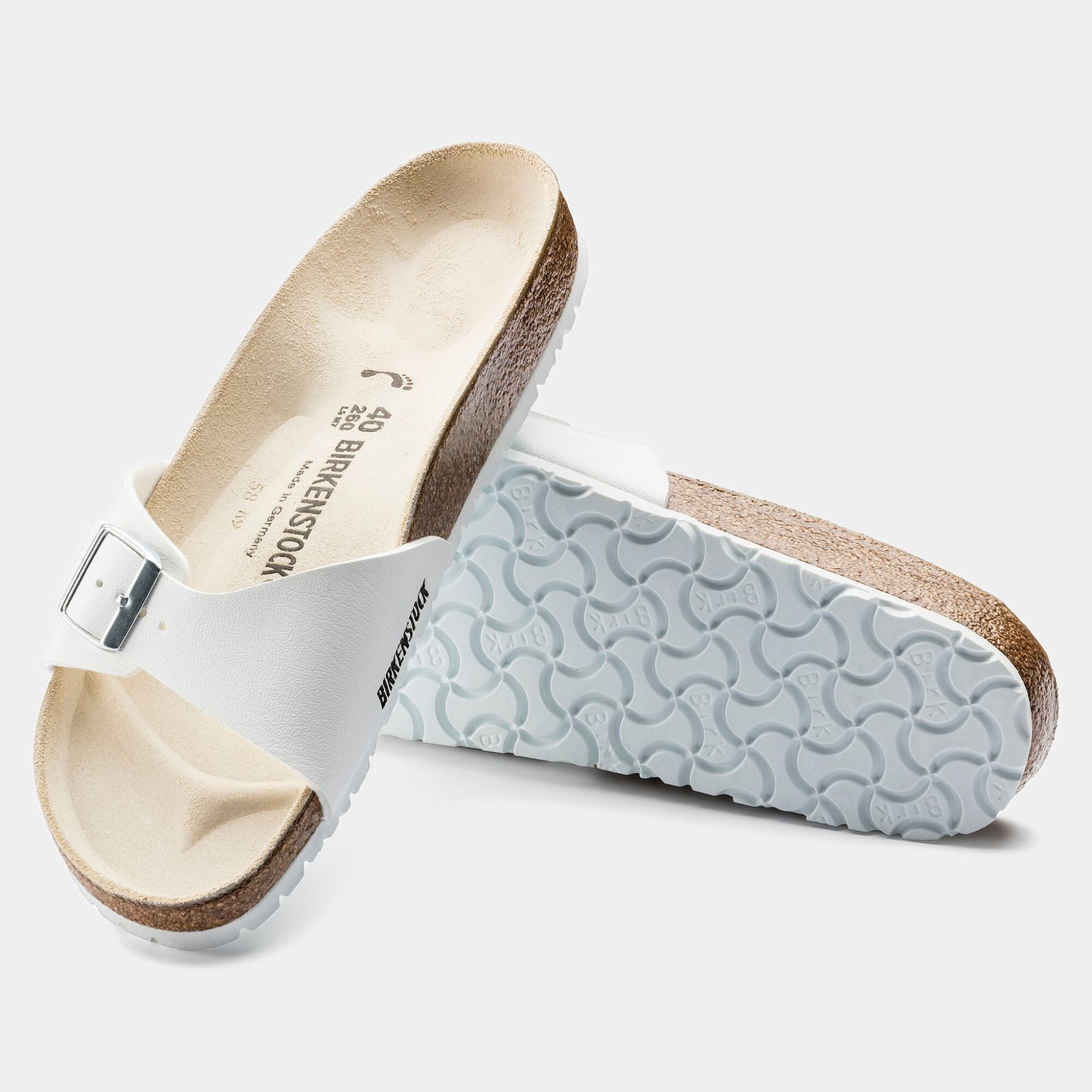 Madrid Birko-flor White Sandals