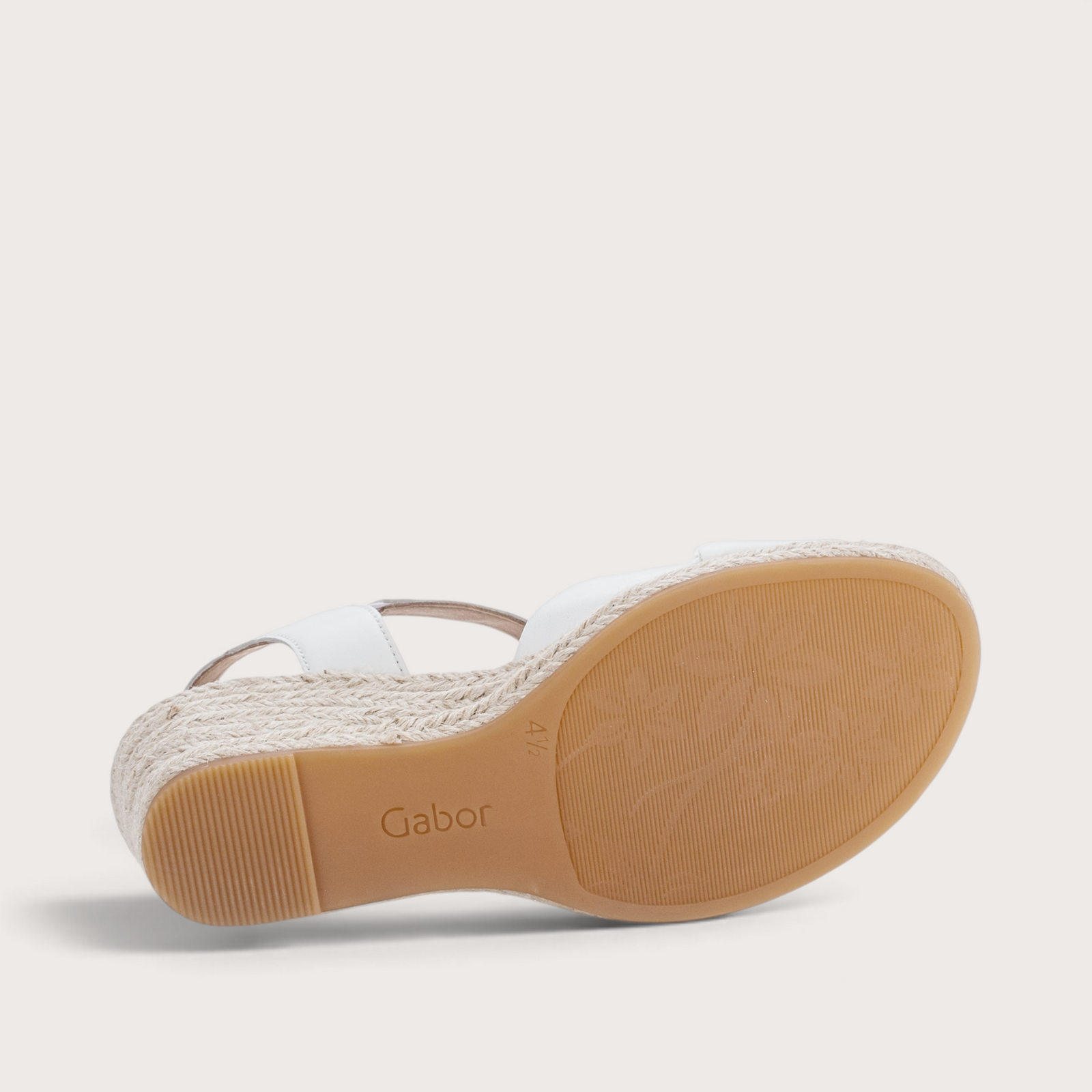 Lunar White Leather Wedges