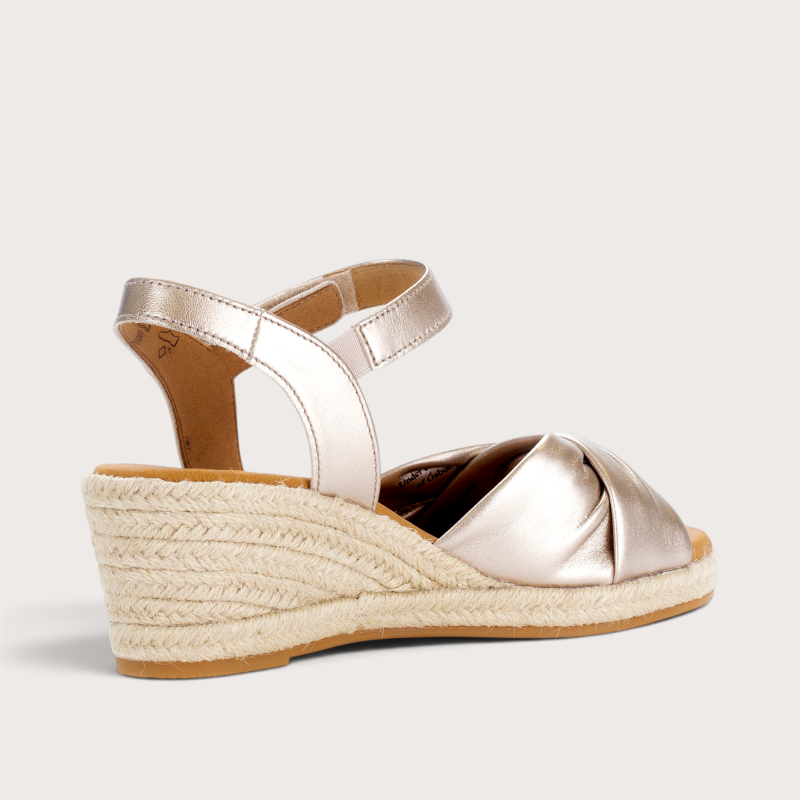 Lunar Pewter Leather Wedges
