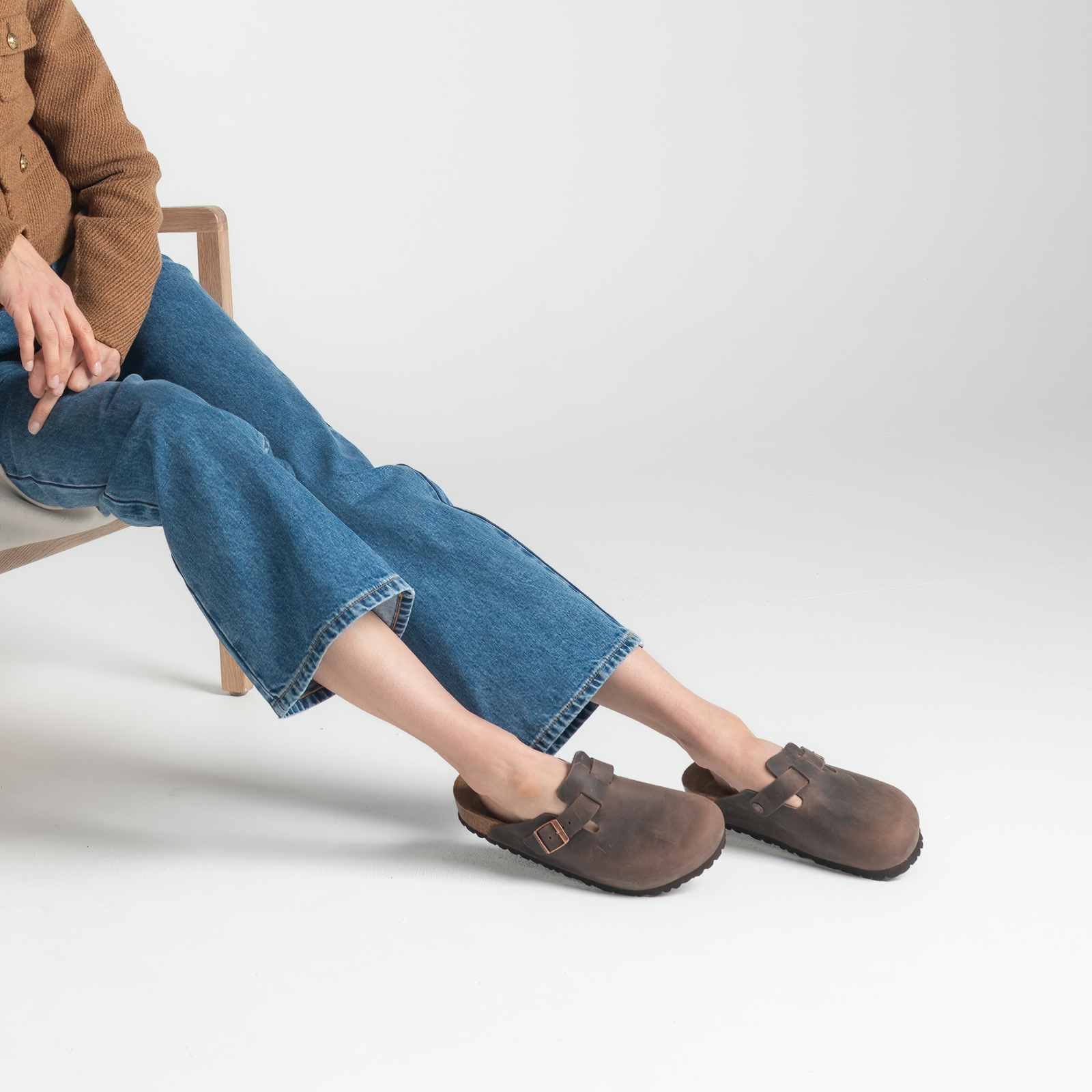 Boston Oiled Leather Habanna Flats