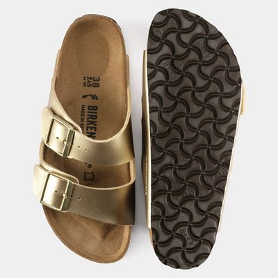 Arizona Birko-Flor Gold Sandals