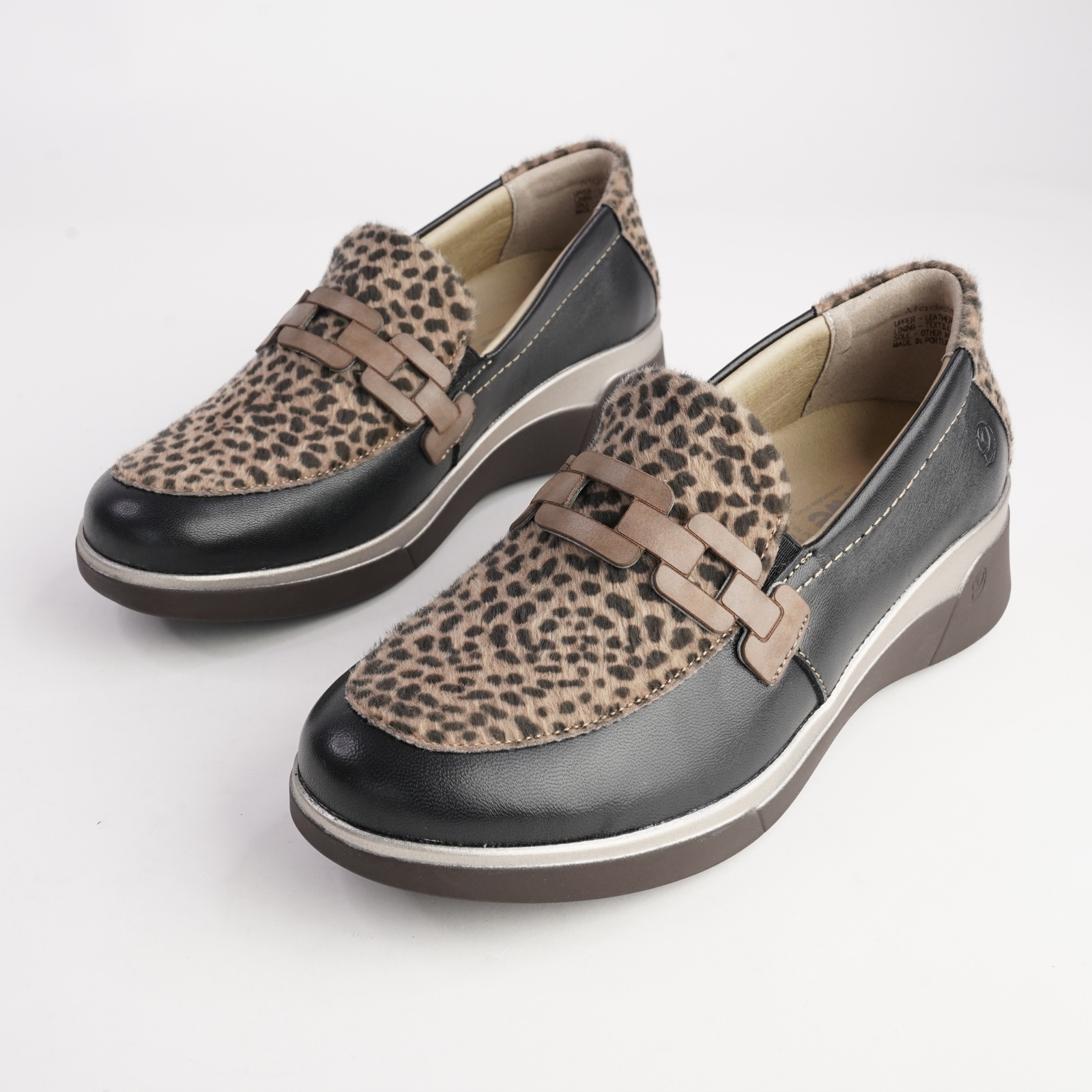 Maderia Oscelot Leather Loafers