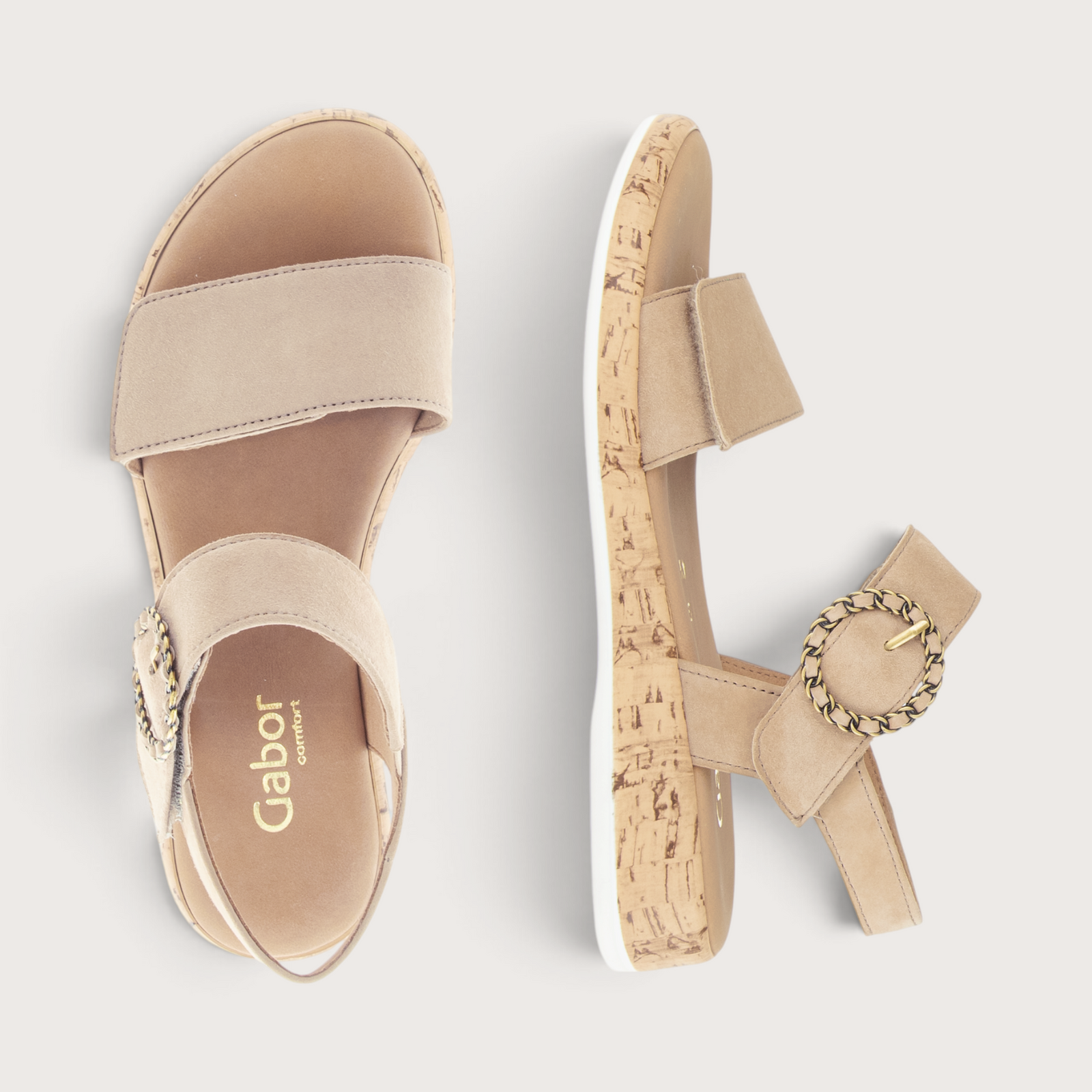 Baskon Sand Suede Sandals