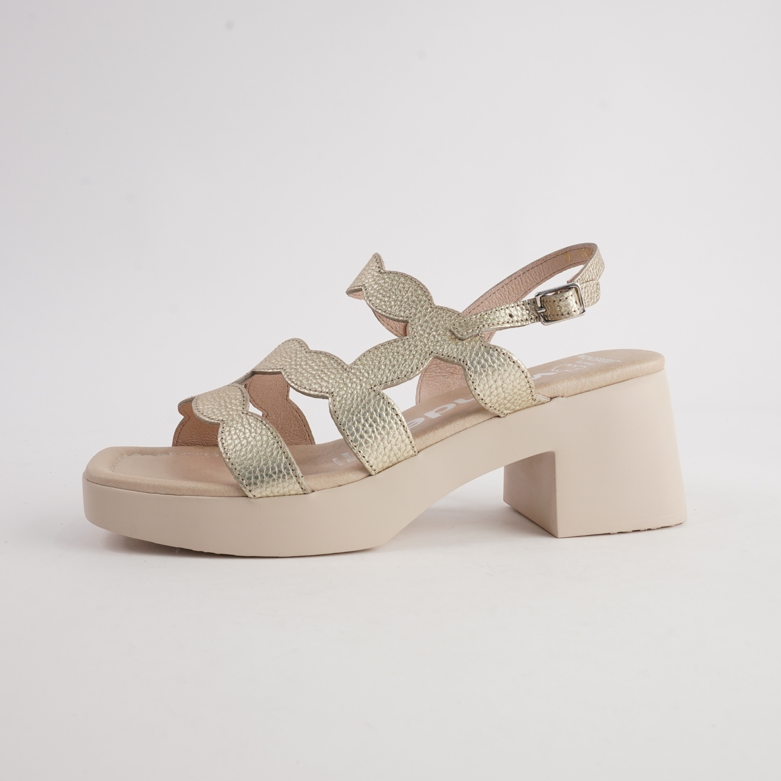 Dawn Platino Leather Heels