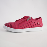 Eg17 Berry Leather Sneakers
