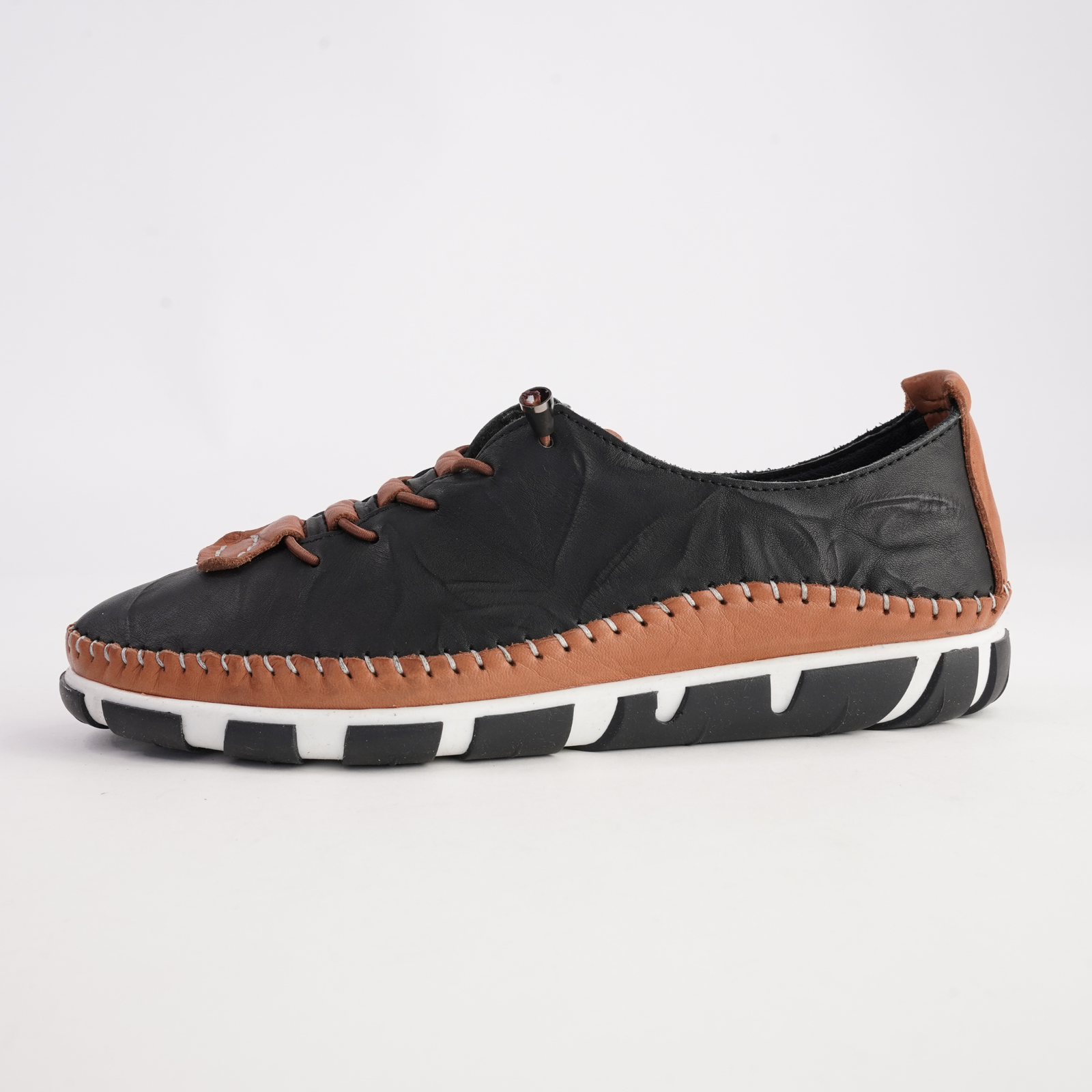 Chino Black Leather Sneakers