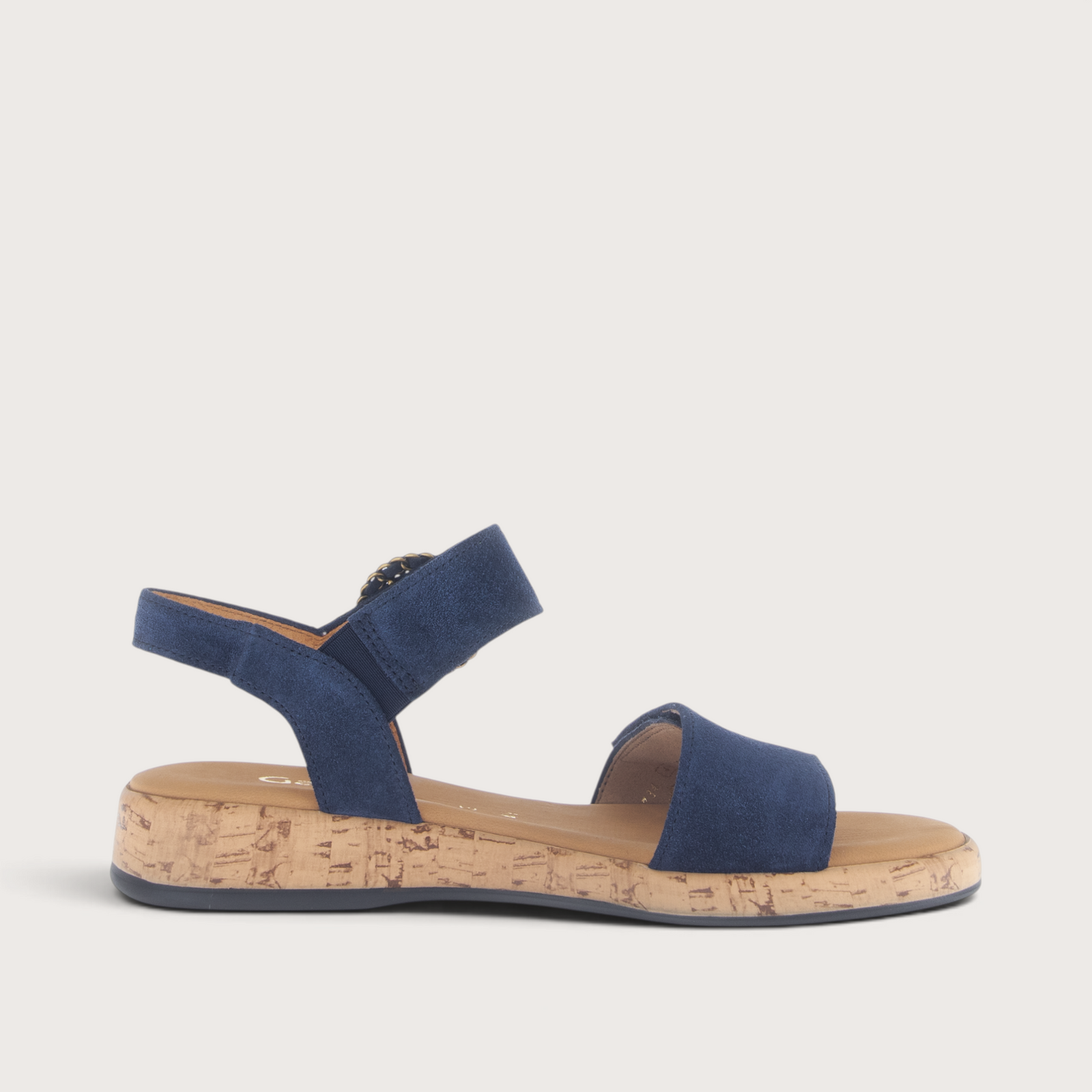 Baskon Navy Suede Sandals