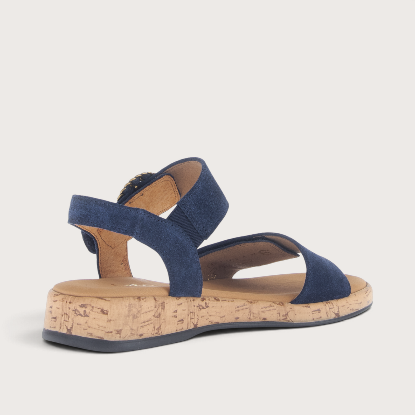 Baskon Navy Suede Sandals