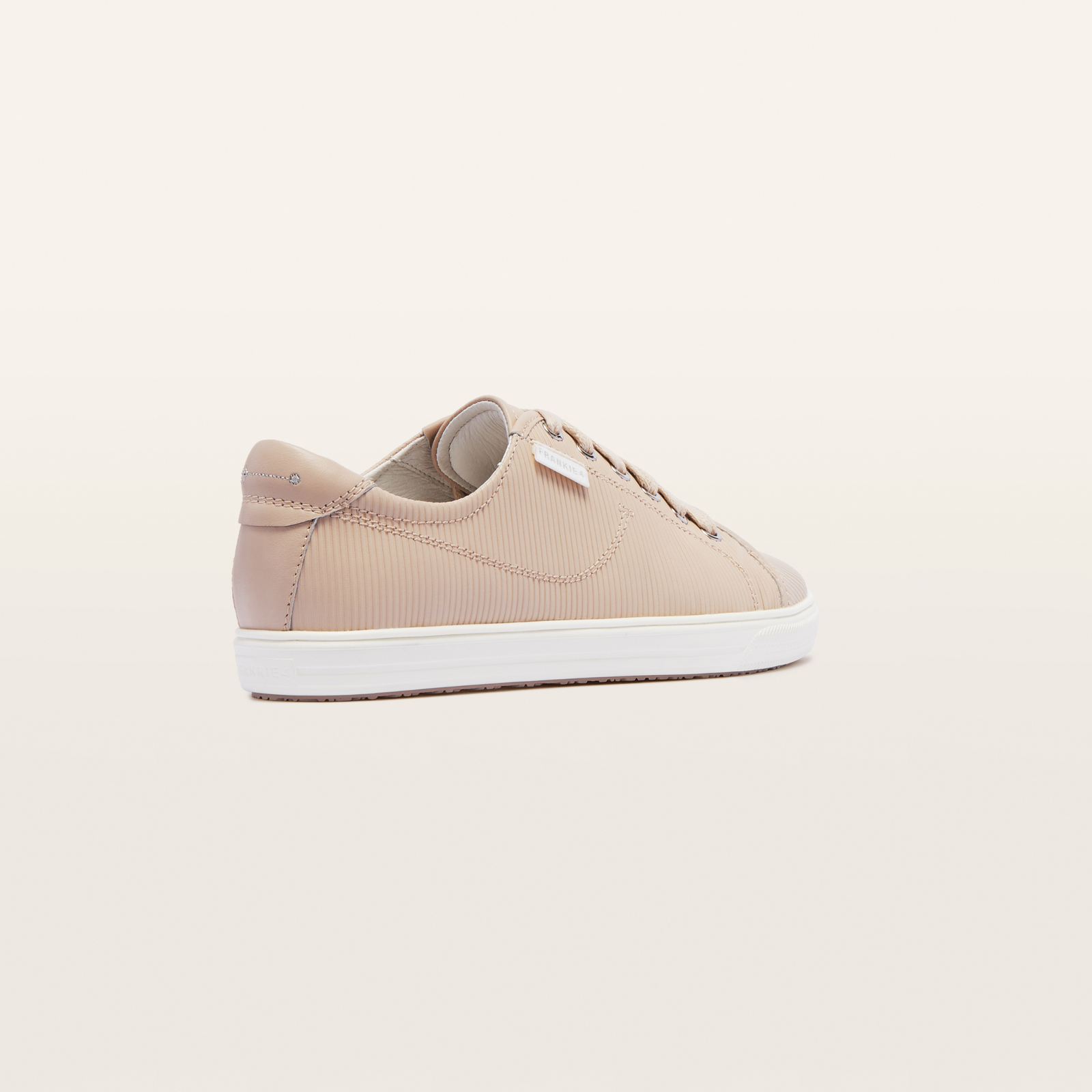 Nat III Light Blush Emboss Leather Sneakers