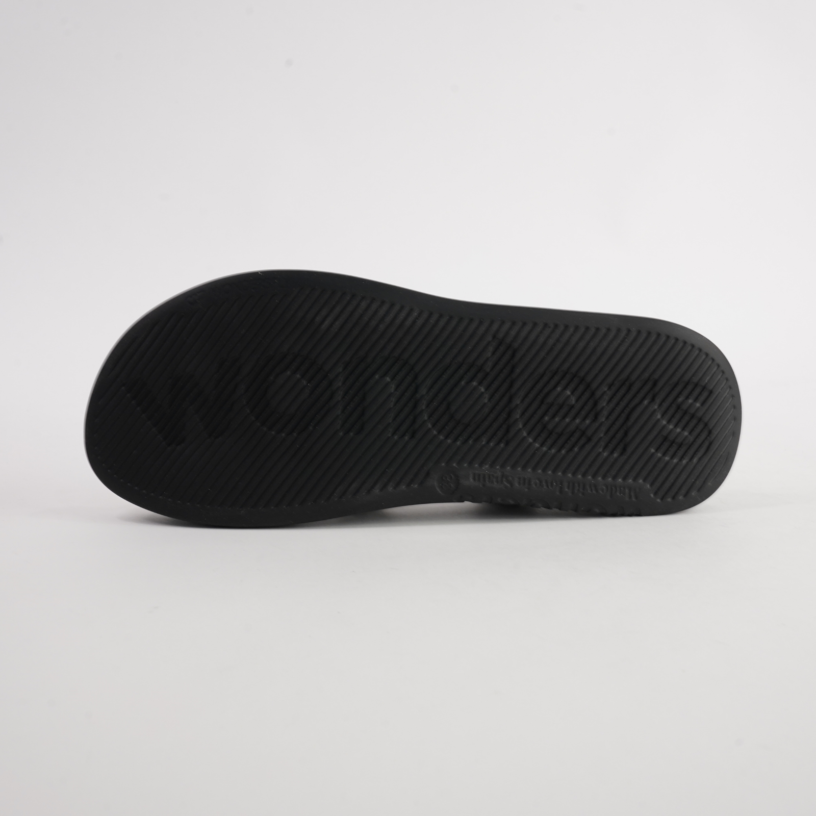 Chantal Black Patent/ Black Sole Leather Sandals