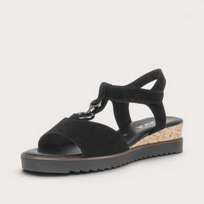 Milly Black Suede Sandals
