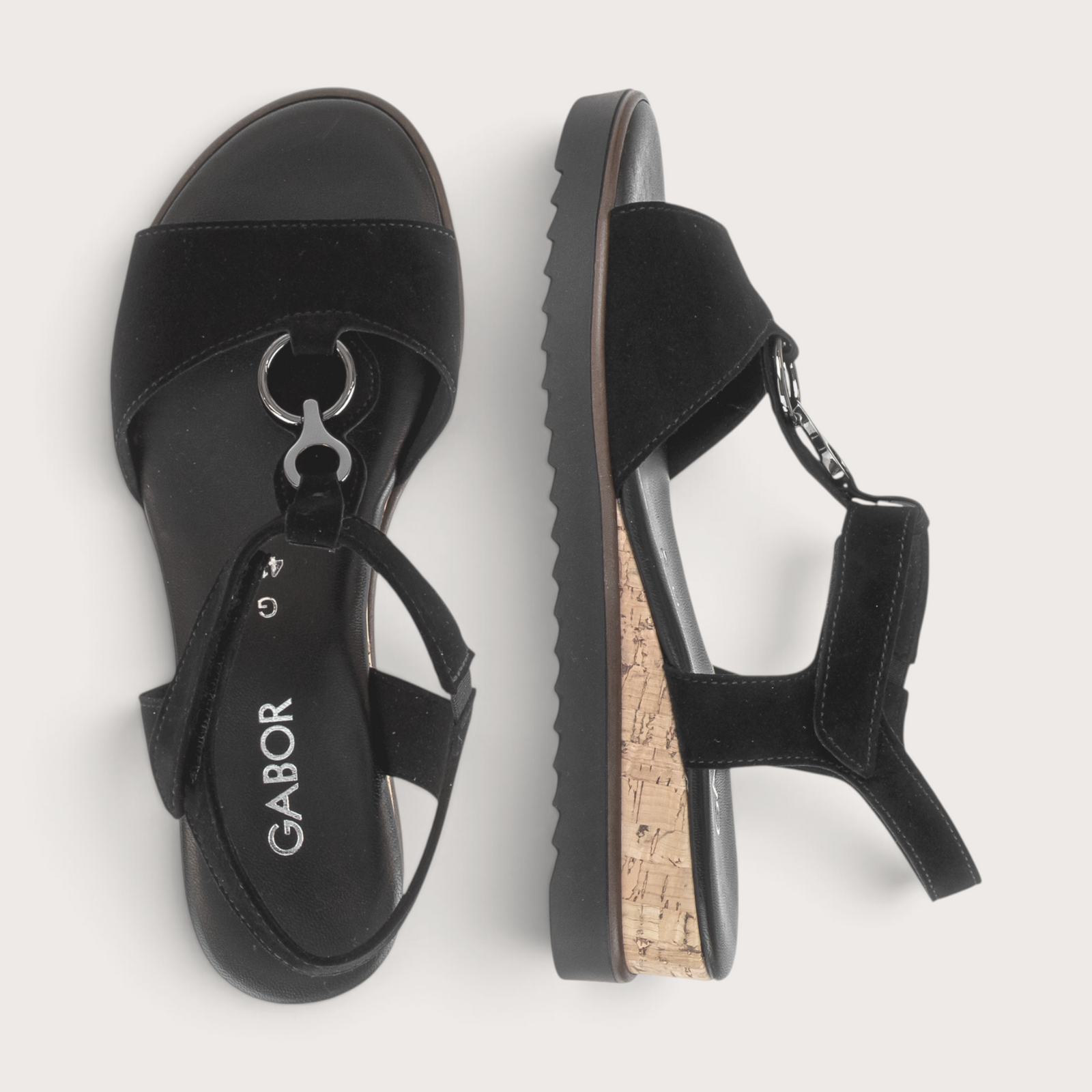 Milly Black Suede Sandals